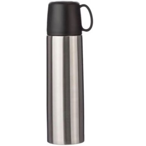 Doppelwandige Edelstahlflasche Jan, Silber