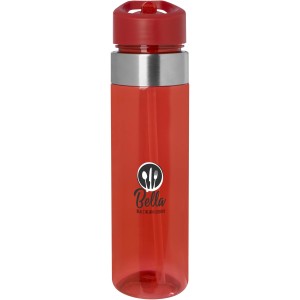 Dylan 650 ml Tritan water bottle with flip spout lid, Red (Sport bottles)