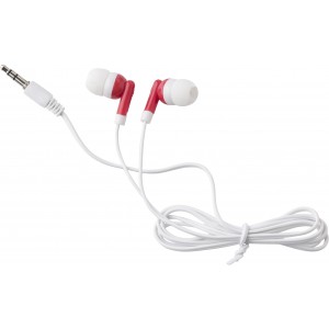 ABS earphones Louisa, red (Earphones, headphones)