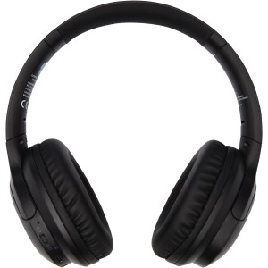 Loop recycled plastic Bluetooth(r) headphones, Solid black (Earphones, headphones)