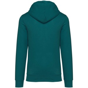 ECO-FRIENDLY UNISEX HOODED SWEATSHIRT, Peacock Green (Pullovers)