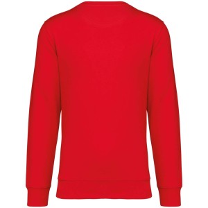 ECO-FRIENDLY UNISEX ROUND NECK SWEATSHIRT, Poppy Red (Pullovers)