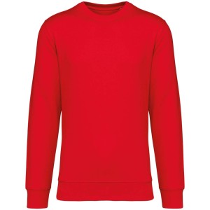 ECO-FRIENDLY UNISEX ROUND NECK SWEATSHIRT, Poppy Red (Pullovers)