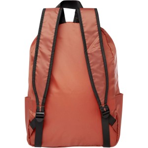 EcoFold RPET foldable backpack 15L, Brick (Rucksack)