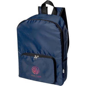 EcoFold RPET foldable backpack 15L, Navy (Rucksack)