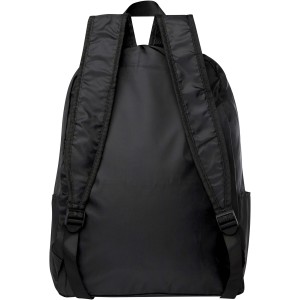 EcoFold RPET foldable backpack 15L, Solid black (Rucksack)