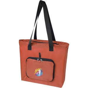 EcoFold RPET foldable tote bag 16L, Brick (Einkaufstaschen)