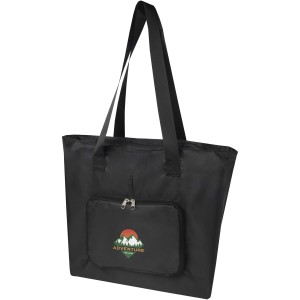 EcoFold RPET foldable tote bag 16L, Solid black (Einkaufstaschen)