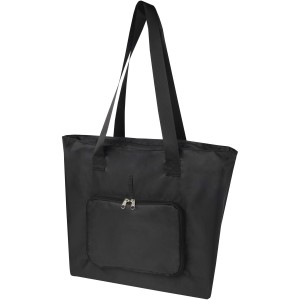 EcoFold RPET foldable tote bag 16L, Solid black (Einkaufstaschen)