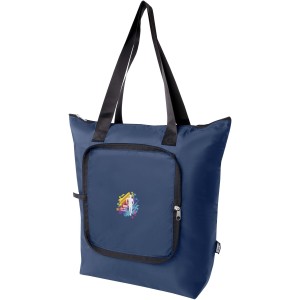 EcoFold RPET foldable tote cooler bag 15L, Navy (Khlboxen)