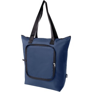 EcoFold RPET foldable tote cooler bag 15L, Navy (Khlboxen)
