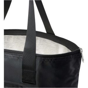 EcoFold RPET foldable tote cooler bag 15L, Solid black (Khlboxen)