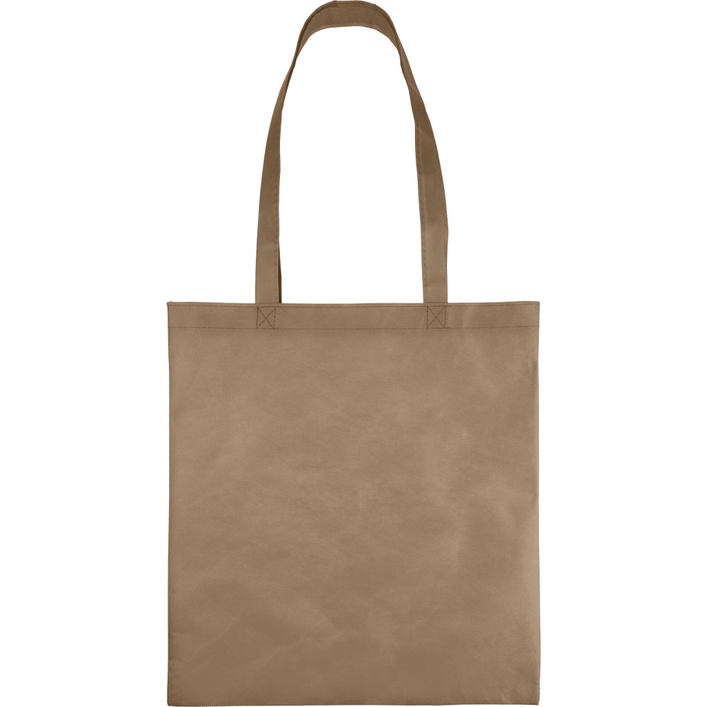 Nonwoven (80 gsm) shopping bag Taye, brown (Einkaufstaschen)