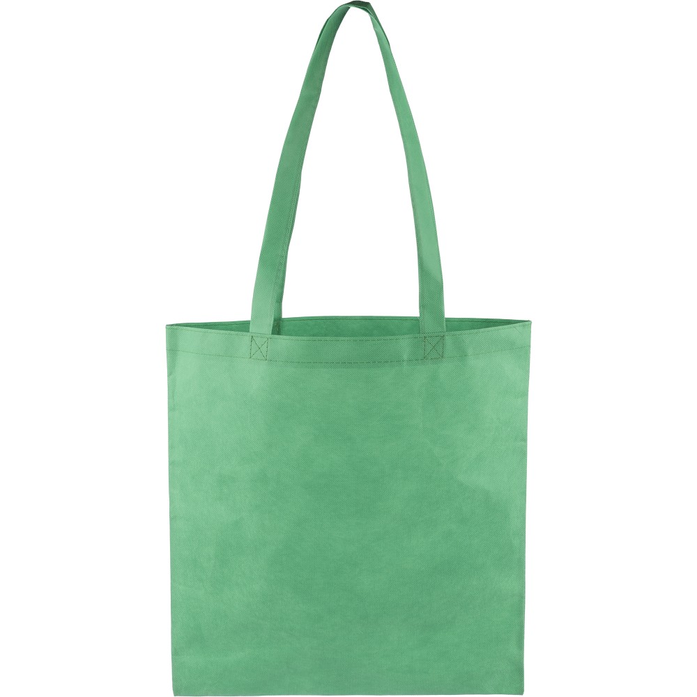 Nonwoven (80 gsm) shopping bag Taye, green (Einkaufstaschen)
