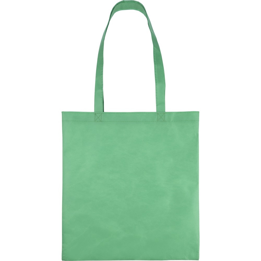 Nonwoven (80 gsm) shopping bag Taye, green (Einkaufstaschen)