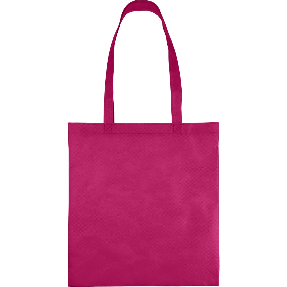 Nonwoven (80 gsm) shopping bag Taye, pink (Einkaufstaschen)