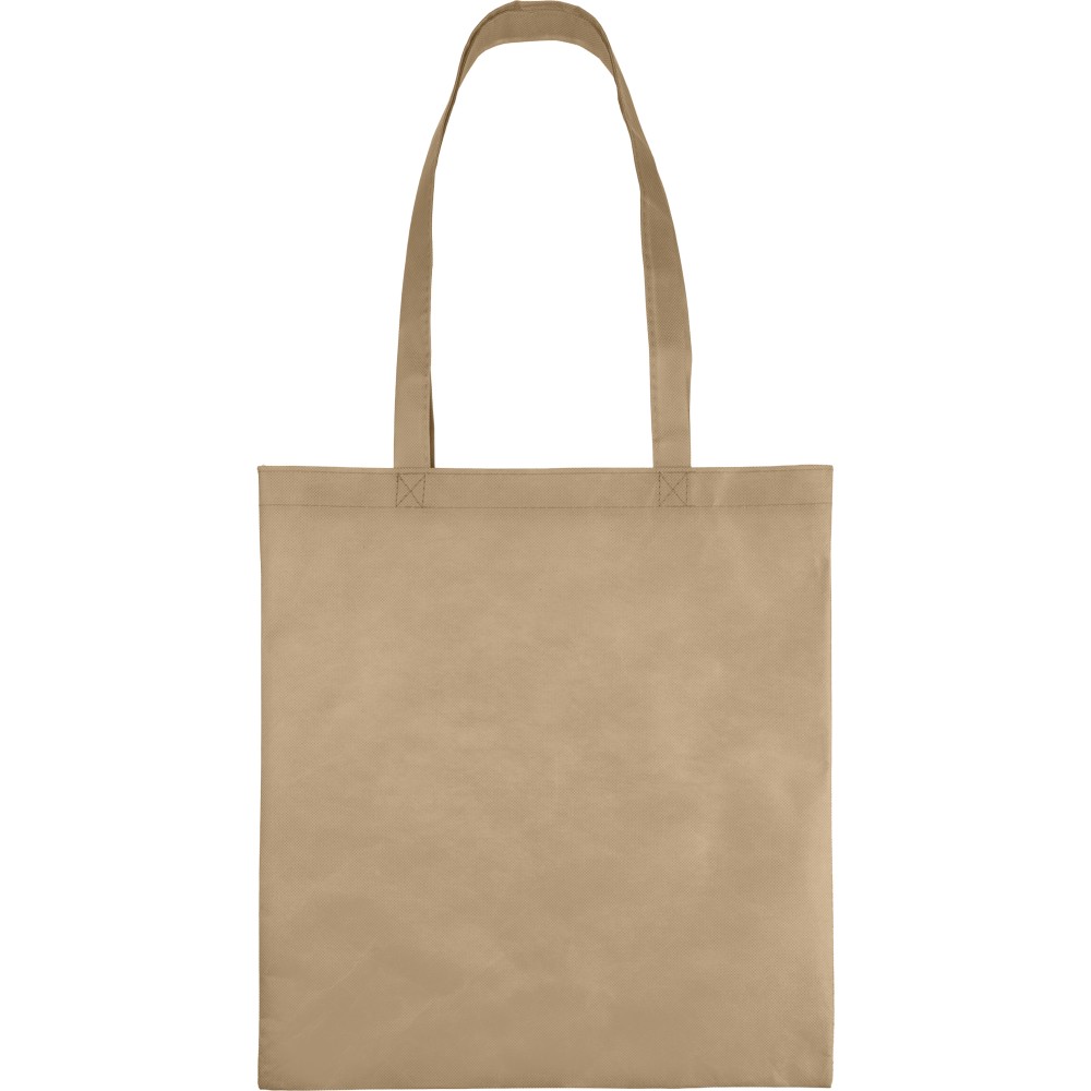Recycled nonwoven (80 gsm) shopping bag Vian, khaki (Einkaufstaschen)