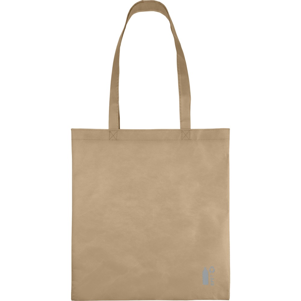 Recycled nonwoven (80 gsm) shopping bag Vian, khaki (Einkaufstaschen)
