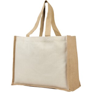 Varai 320 g/m Canvas und Jute Einkaufstasche 23L, natural, n