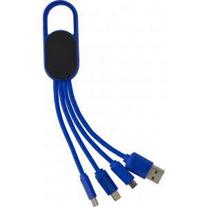 4-in-1 Charging cable set Idris, blue (Eletronics cables, adapters)