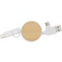 ABS extendable charging cable Jared, white