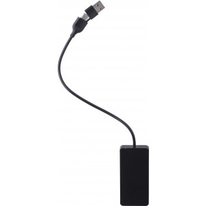 Aluminium USB Hub Layton, black (Eletronics cables, adapters)