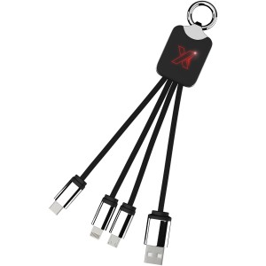 SCX.design C15 quatro light-up cable, Red, Solid black (Eletronics cables, adapters)