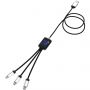 SCX.design C17 easy to use light-up cable, Blue, Solid black