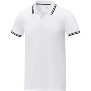 Amarago short sleeve men?s tipping polo, White <font size=1>[ENG]</font>