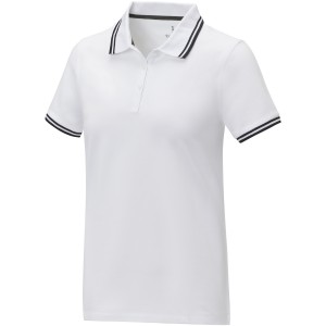 Amarago short sleeve women?s tipping polo, White <font size=1>[ENG]</font>