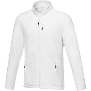 Elevate Amber men's GRS recycled full zip fleece jacket, White <font size=1>[ENG]</font>