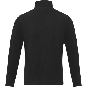 Elevate Amber men's GRS recycled full zip fleece jacket, Solid black (Polar pullovers)