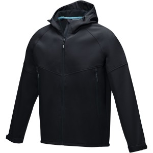 Coltan men's GRS recycled softshell jacket, Solid black <font size=1>[ENG]</font>