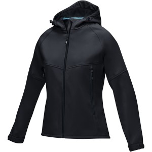 Coltan women's GRS recycled softshell jacket, Solid black <font size=1>[ENG]</font>
