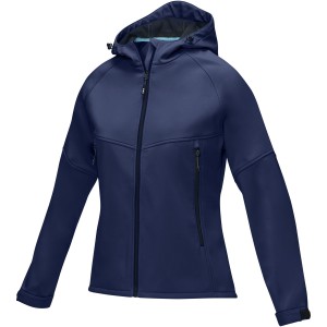 Coltan women's GRS recycled softshell jacket, Navy <font size=1>[ENG]</font>