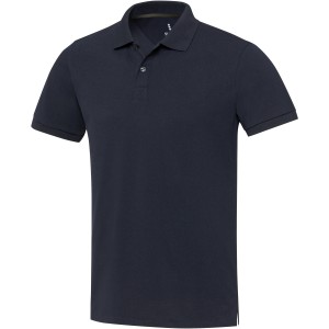 Emerald short sleeve unisex Aware<sup>™</sup> recycled polo, Navy <font size=1>[ENG]</font>