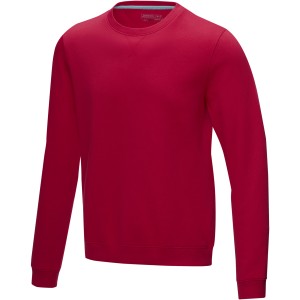 Jasper men's  organic GRS recycled crewneck sweater, Red <font size=1>[ENG]</font>