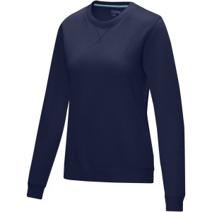 Elevate Jasper women's GOTS organic GRS recycled crewneck sweater, Navy (Pullovers)