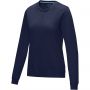 Elevate Jasper women's GOTS organic GRS recycled crewneck sweater, Navy