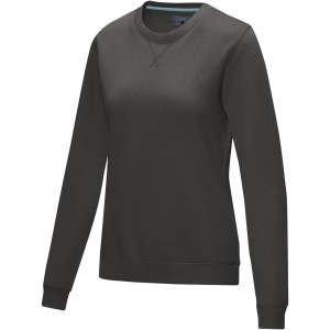 Elevate Jasper women's GOTS organic GRS recycled crewneck sweater, Storm grey (Pullovers)