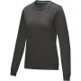 Elevate Jasper women's GOTS organic GRS recycled crewneck sweater, Storm grey