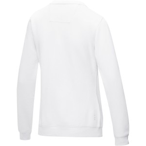 Elevate Jasper women's GOTS organic GRS recycled crewneck sweater, White (Pullovers)