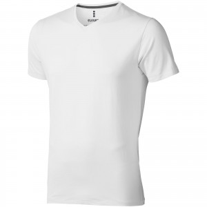 Kawartha T-Shirt fr Herren mit V-Ausschnitt, weiss