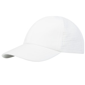 Mica GRS recycelte Cool Fit Kappe mit sechs Segmenten, weiss