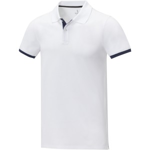 Morgan short sleeve men?s duotone polo, White <font size=1>[ENG]</font>