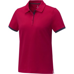 Morgan short sleeve women?s duotone polo, Red <font size=1>[ENG]</font>