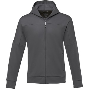 Elevate Nubia men's performance full zip knit jacket, Storm grey (Pullovers)