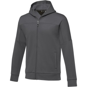 Elevate Nubia men's performance full zip knit jacket, Storm grey (Pullovers)