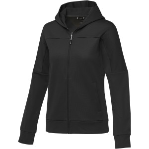 Elevate Nubia women's performance full zip knit jacket, Solid black <font size=1>[ENG]</font>
