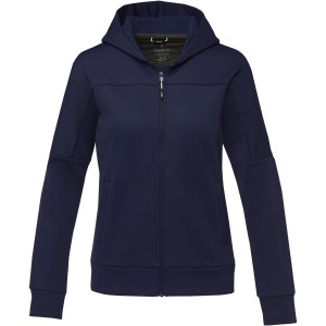 Elevate Nubia women's performance full zip knit jacket, Navy (Pullovers)